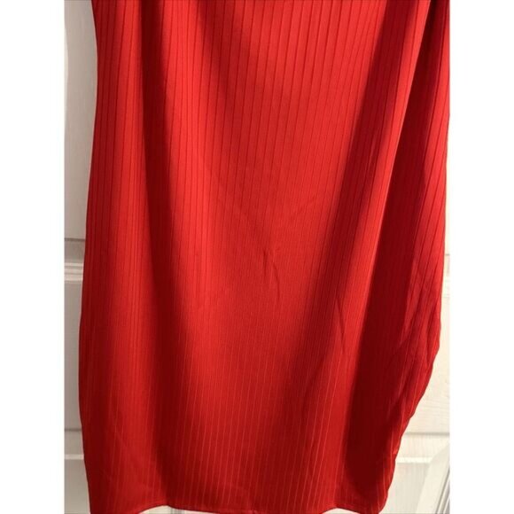 NWT Heart & Hips Sexy Red Rib Knit Mini Dress Spaghetti Straps Womens L - Picture 3 of 7